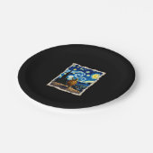 Assiettes En Carton Artistic Turtle Shirt  Starry Night Turtle (3) (Angle)