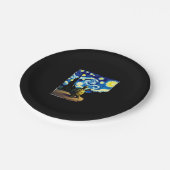 Assiettes En Carton Artistic Turtle Shirt  Starry Night Turtle (4) (Angle)