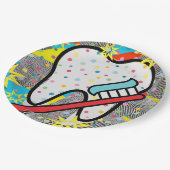 Assiettes En Carton Arts dentaires (Angle)