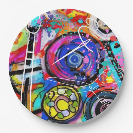 Assiettes En Carton Arts et artisanat (Devant)