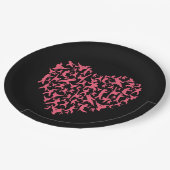 Assiettes En Carton Arts martiaux filles Karate Heart (Angle)