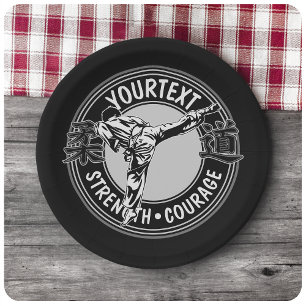 Assiettes En Carton Arts martiaux personnalisés JUDO Japon Sport de co