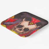 Assiettes En Carton Artsy Skull (Angulaire)