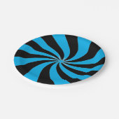 Assiettes En Carton Artsy Swirl (Angle)