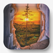 Assiettes En Carton Artsy Tree Design (Recto)