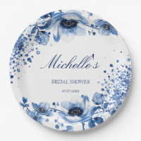 Asiatique Chinoiserie Bleu clair Floral Bridgerton