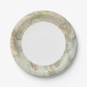 Assiettes En Carton Asien - Carte de l'Asie (Devant)