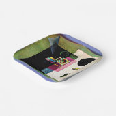 Assiettes En Carton Asserting, abstract painting by Kandinsky, (Angulaire)