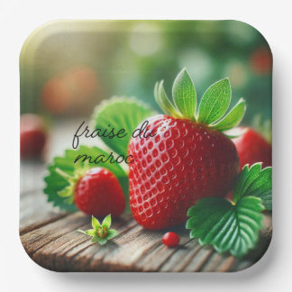Assiettes En Carton Assiette, plat, garniture, fraise
