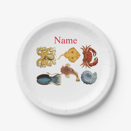 Assiettes En Carton Association d'apaces de mer uniques Thunder_Cove (Devant)