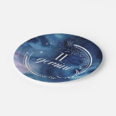 Assiettes En Carton Astrologie aquarelle - Gemini (Angle)