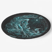 Assiettes En Carton Astrologie Aquarius Star Conçu (Angle)