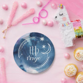 Assiettes En Carton Astrologie de l'aquarelle - Virgo (Fête)