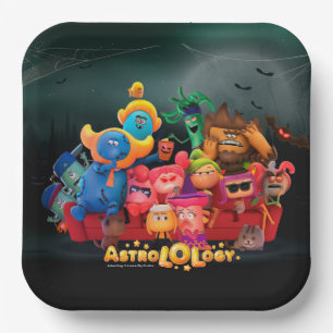 Assiettes En Carton AstroLOLogy Plaque papier Carré Halloween