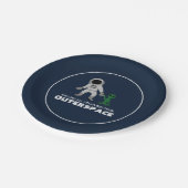 Assiettes En Carton Astronaut & Alien, Espace extérieur (Angle)