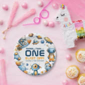 Assiettes En Carton Astronaut Cat Outer Space Blast Off 1st Birthday (Fête)