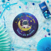 Assiettes En Carton Astronaut & Lune (Fête)