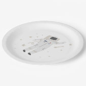 Assiettes En Carton Astronaut & Stars Space Anniversaire (Angle)