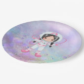 Assiettes En Carton Astronaute (Angle)