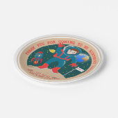 Assiettes En Carton Astronaute (Angle)