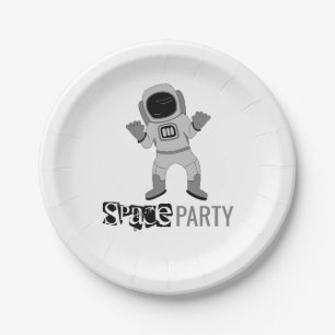 Assiettes En Carton Astronaute de la Space Party, Anniversaire