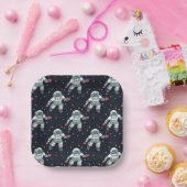 Assiettes En Carton Astronaute de l'espace (Fête)