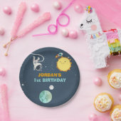 Assiettes En Carton Astronaute de Rocket d'anniversaire de plaques à (Fête)