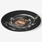 Assiettes En Carton Astronaute singe de l'espace extra-atmosphérique Z (Angle)