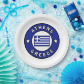 Assiettes En Carton Athènes Grèce (Fête)