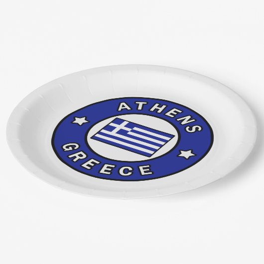 Assiettes En Carton Athènes Grèce (Angle)
