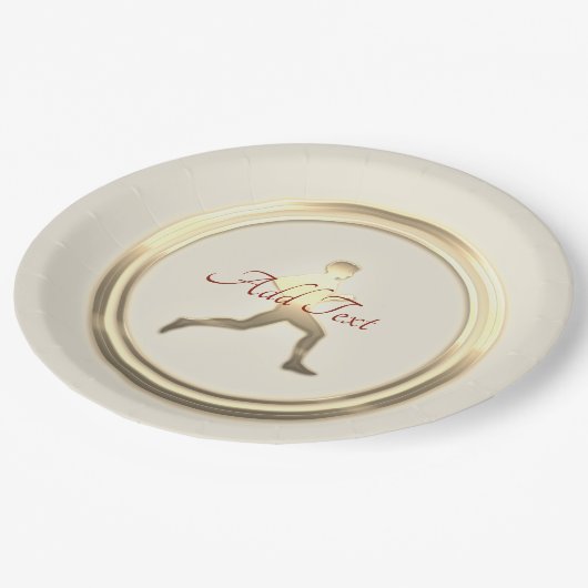 Assiettes En Carton Athlétisme Jogger Marathon Hiker (Angle)