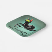 Assiettes En Carton Atomique Futuriste Le Leaping Cat Lounge (Angulaire)