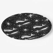 Assiettes En Carton Atomique Star Cat MidCentury Moderne MCM de Noël (Angle)