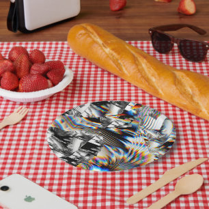 Assiettes En Carton Attaque arc-en-ciel