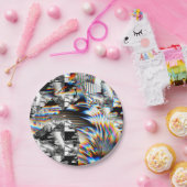 Assiettes En Carton Attaque arc-en-ciel (Fête)