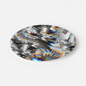 Assiettes En Carton Attaque arc-en-ciel (Angle)