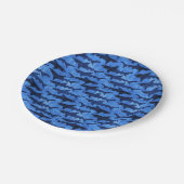 Assiettes En Carton Attaque bleue de requin d'océan (Angle)
