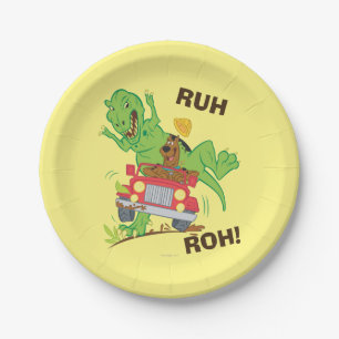 Assiettes En Carton Attaque de Scooby-Doo T-Rex