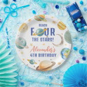 Assiettes En Carton Atteindre Quatre The Stars Boy Galaxy 4e fête d'an (Fête)