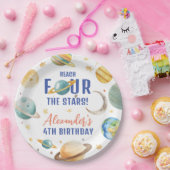 Assiettes En Carton Atteindre Quatre The Stars Boy Galaxy 4e fête d'an (Fête)