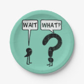 Assiettes En Carton Attente, ce qui ? (Devant)