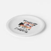 Assiettes En Carton Attention à Halloween (Angle)