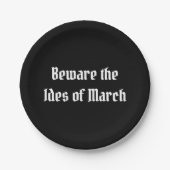 Assiettes En Carton Attention aux Ides de mars (Devant)