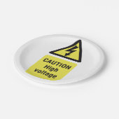 Assiettes En Carton Attention Tension élevée (Angle)