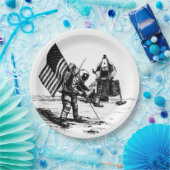 Assiettes En Carton Atterrissage de la lune (Fête)