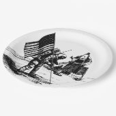 Assiettes En Carton Atterrissage de la lune (Angle)