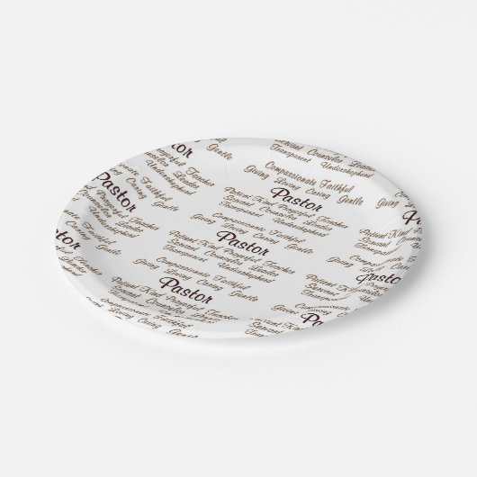 Assiettes En Carton Attributs de pasteur (Angle)