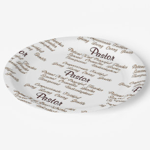 Assiettes En Carton Attributs de pasteur