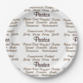 Assiettes En Carton Attributs de pasteur (Devant)