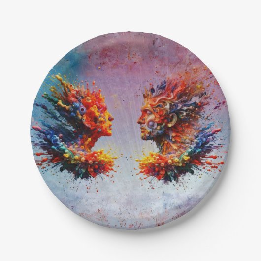 Assiettes En Carton Au début... (Devant)